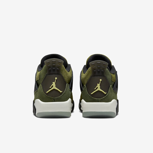 耐克（NIKE）女鞋Air Jordan 4 Retro GS AJ4橄榄绿 大童/女子复古篮球鞋 FB9928-200 35.5