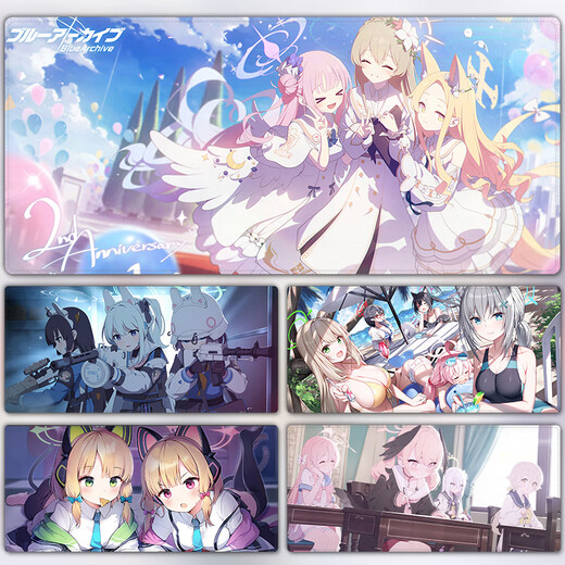 Blue Archiv Mauskissen extra großer blauer Computer Schreibtisch Mat zwei Dimension Anime Alice Desk Maus-Pad DL-694 900x400mm 3mm