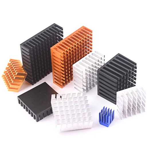 Zejie routing CPU radiator memory graphics card electronic cooling block 5*6*10*20*22*25*28*40 aluminum heat sink 60*60*10 black