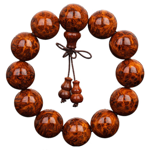 Lei Yumeng authentic Hainan Huanghuali bracelet 20 men's ghost face tumor scars on the eye water wave gall tumor pattern girl old oil wood Buddhist beads collection grade full of tumor scars 20mm 12 pieces