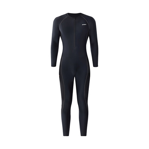 RSRDDY diving suit men's one-piece jellyfish suit long-sleeved trousers snorkeling full-body sunscreen quick-drying warm swimsuit large L (suitable for 80-100Jin Jin equals 0.5 kg)