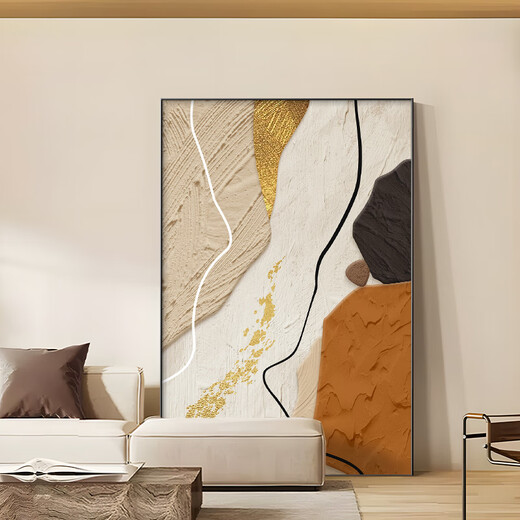 Long time no see, living room decorative painting, light luxury and high-end, large floor-to-ceiling mural, modern simple sofa background wall hanging painting