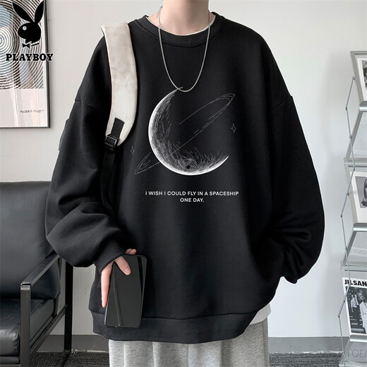 Playboy (PLAYBOY) sweatshirt men's jacket men's autumn and winter long-sleeved T-shirt men's tops fashion brand sports American casual bottoming shirt