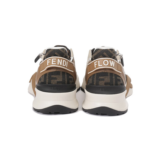 芬迪（FENDI）新品 男士FLOW厚底休闲运动鞋七夕礼物男 7E1392 AJZH F1PXJ 棕色多色FF提花 39 /品牌原码 5