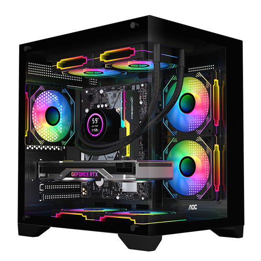 Gigabyte (Gigabyte) RTX5050 HOST I514400F/12400F/13400F AUSFAHRE COMPUTER DESNDESDOP GAMING E-SPORTS Home Office Komplette Maschine mit drei: 12400F+RTX5050 Magic Eagle