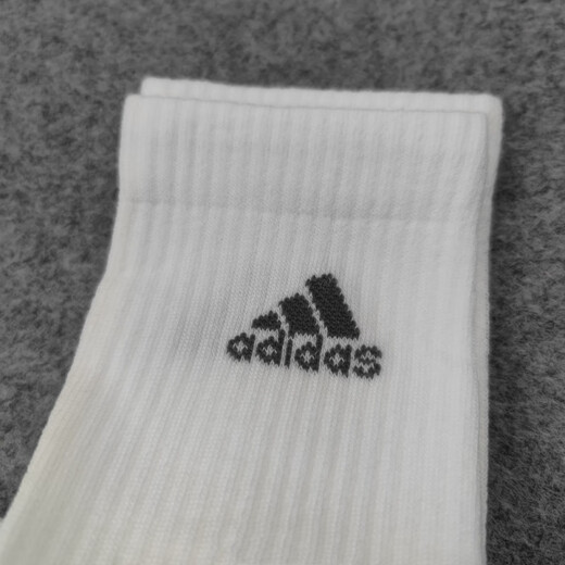 阿迪达斯 （adidas）男袜女袜2025春季运动袜篮球训练高帮长筒袜子DZ9356 JC9272/中筒 S【35-38码】