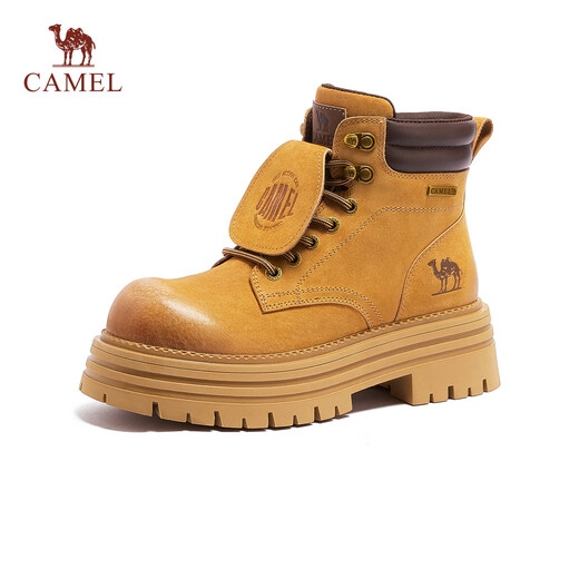 Camel (CAMEL) [Hill 3.0] Flip Work Boot Lightweight Heightening Classic Martin Boots L25W076017 Orange 38