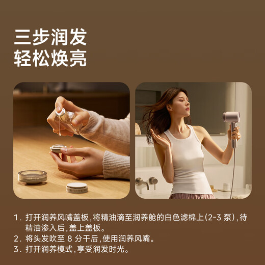 Laifen high-speed hair dryer Swift 04 (set version) quick-drying household hair dryer essential oil hair care LF04 hair dryer national subsidy starlight color