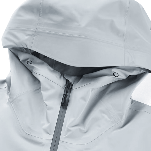 
Skechers solid color outdoor casual sports zipper hooded waterproof jacket jacket men's light fog gray light fog gray XS
