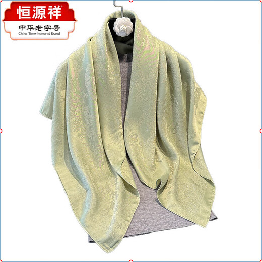 Hengyuanxiang Spring and Summer New Product Imitation Silk Scarf Tiansi Cotton Scarf Fashionable and versatile Ladies Shawl Scarf Women Beige 90*90