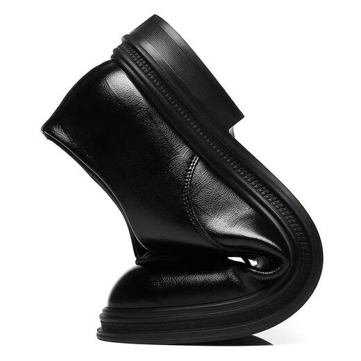 Yierkang Herrenschuhe im Herbst Neugeschäft formelle Lederschuhe für lässige innere, innenhöhe verstärkte Schnüre-LOST-Hochzeitsschuhe braune Single-Schuhe 11303 Standard Größe 38