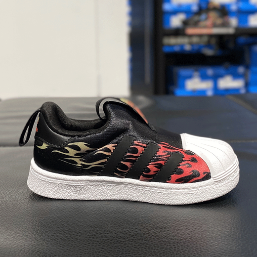 阿迪达斯（adidas）三叶草小童鞋 春夏新款ins潮时尚贝壳头透气运动鞋低帮耐磨休闲鞋 EG9215 21 /5K/120mm
