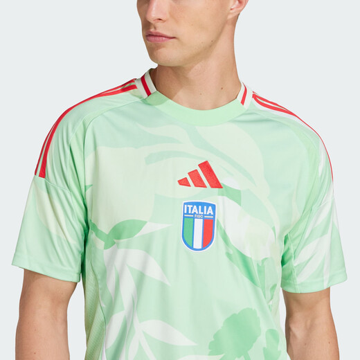 adidas Italian team fan version away football short-sleeved jersey men's summer new adidas JF0604 Honor Mint Green M