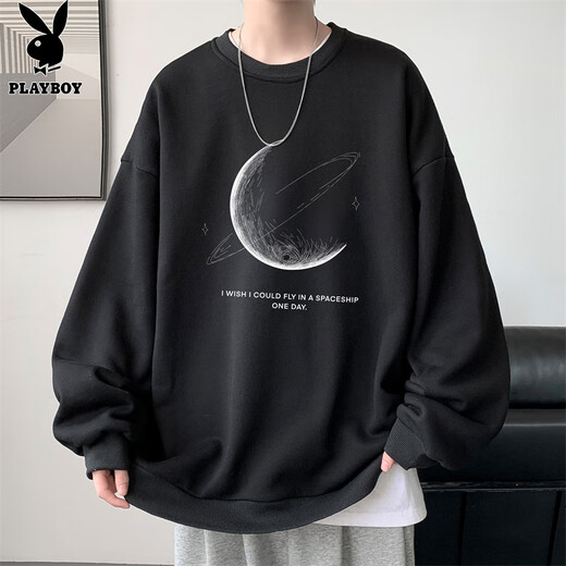 Playboy (PLAYBOY) sweatshirt men's jacket men's autumn and winter long-sleeved T-shirt men's tops fashion brand sports American casual bottoming shirt