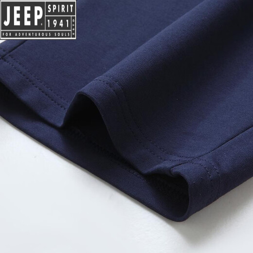 JEEP SPIRIT纯棉运动七分裤男夏季宽松直筒大码弹力透气舒适休闲短裤舒适透气 6169灰色收口 M