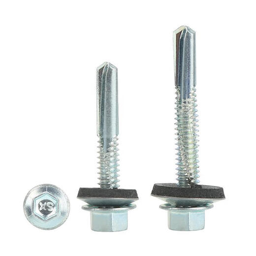 Sanqihu Nr. 5 Schwanz verstärkte äußere hexagonale Bohrschwanz selbstkippende selbstbohrende Schraube Dicke Eisenplatte Kanal Stahl I-förmiger Stahl Spezielle Schwalbenschwanznagel M5.5*12590 Teile/Box-Futterhülle