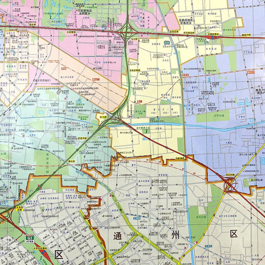 朝阳区详图 旅游交通图 北京城市城区街道小区学校医院等地图 城
