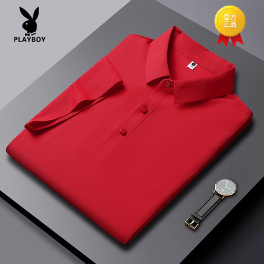 Playboy (Playboy) Высококачественная футболка с короткими рукавами в 2025 году в 2025 году.