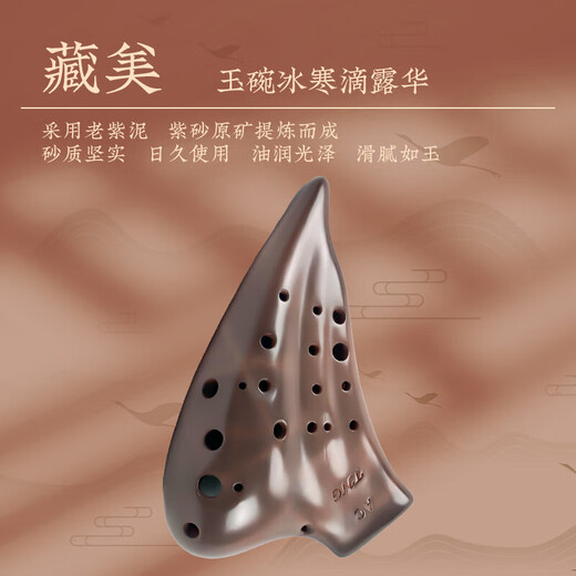 TNG purple clay oval 12-hole midrange C/G/F treble F/G/C bass C oval stage master playing level tone Performance level-three tube bass C-BC