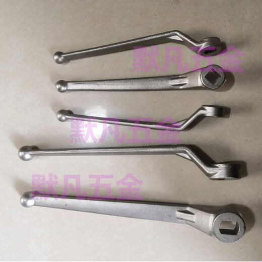 XMSJ304 Edelstahl Flanschkugelventil Griff 125DN25 Länge Rechteckiges Loch Flachloch DN32 Ventilschalter Schraubenschlüssel DN50 DN15 Flachloch 8*12178 mm lang