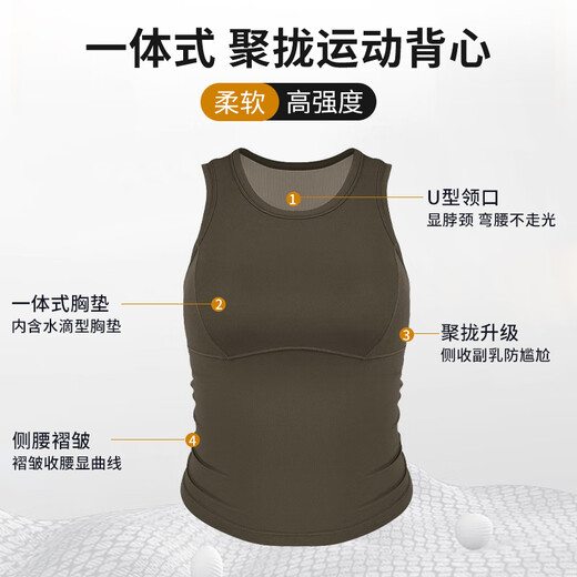 
Shercehman Yoga Clothing Sports Underwear Women's Shockproof Cluster Sleeveless Vest Summer Pilates Top Fitness Bra