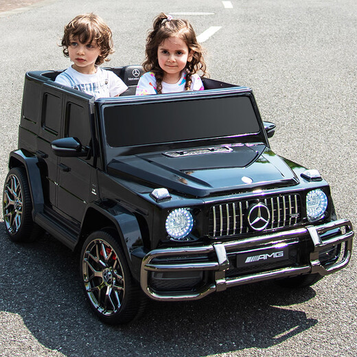 Cool Sun Mercedes-Benz two-seater black children's remote control car can sit on baby electric car children's car can drive