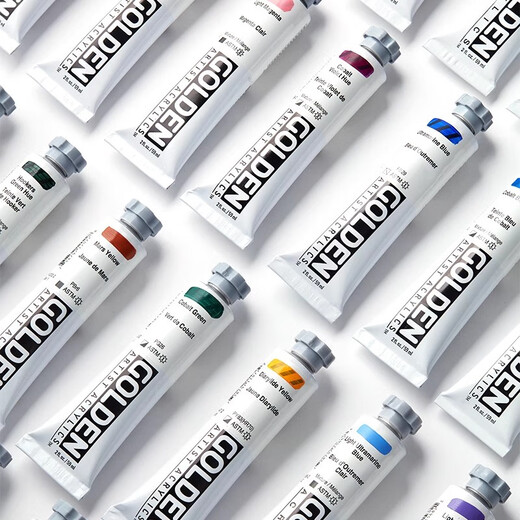 虎罗罗丙烯颜料HB厚重型亚克力颜色艺术家级59ml S8：1278皮罗尔红黑 59ml