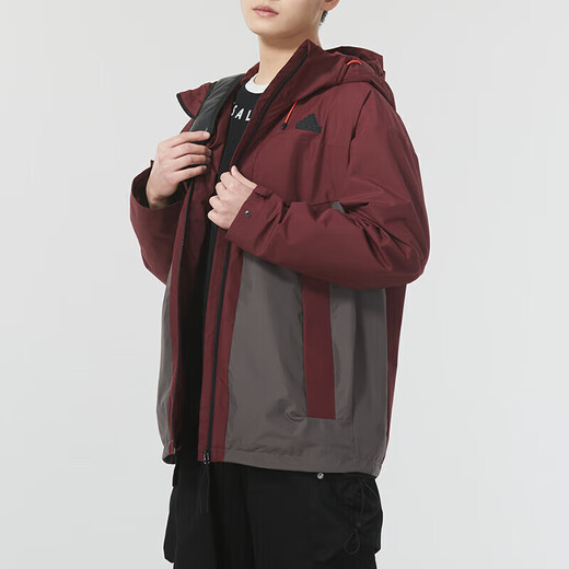 阿迪达斯 （adidas）男装 新款运动服休闲连帽防风衣工装夹克舒适时尚潮流梭织外套 JE8577/建议拍小一码 S