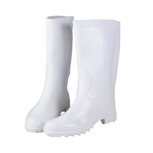 Shuang'an PM95 Küche Sanitärstiefel Ölfestes Anti-Schlupf-Wasserschuhe Regenstiefel geformte Stiefel Größe 39 Weiß