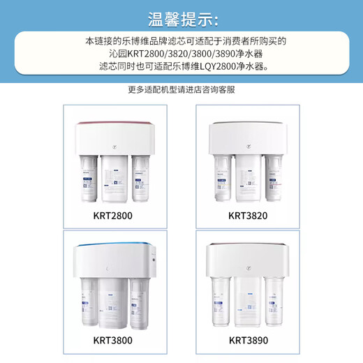 Lebowei geeigneter Qinyuan-Wasserreinerfilterelement KRT2800/3820/3800/3890 Wasserreiniger PPC Composite Universal PPC-Verbundfilterelement