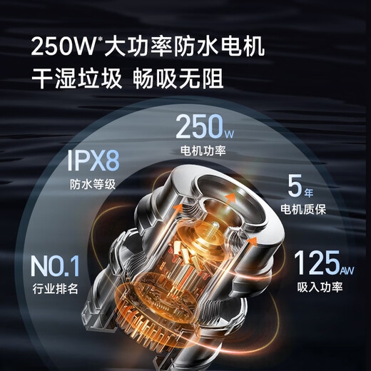 莱克吉米北极星P6S内外双喷洗地机洗地吸尘二合一吸拖一体扫地家用大吸力防水清洁神器平躺多功能吸尘器 【内外双喷0水渍】P6S-北极星