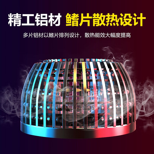 Baishian LED bulb high-power fin cooling bulb factory warehouse high-bright 6500K energy-saving bulb three-proof industrial and mining lamp chandelier E27 screw mouth 150W