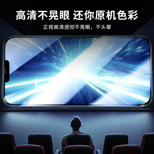 ALittleFlower is suitable for Apple 12promax tempered film iPhone 12promax mobile phone film anti-fall anti-fingerprint ultra-thin high-definition full-screen full coverage film enhanced version 2 pieces