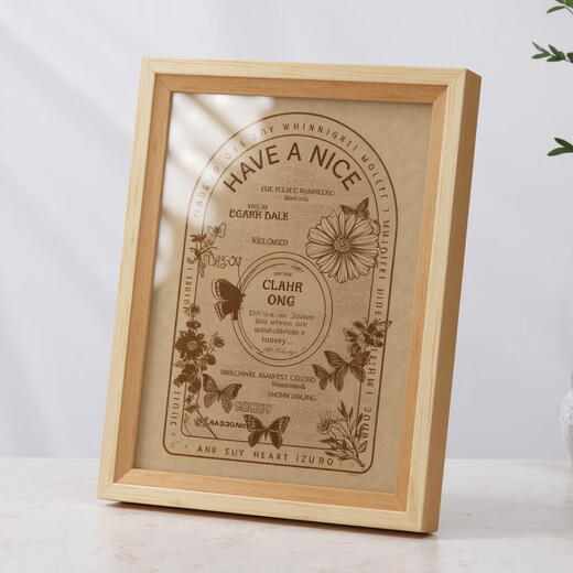 Photo frame empty frame table picture frame mounting 5 inches 6 inches 7 inches 8 inches simple hanging wall decoration wooden frame license frame coffee color 8 inches 15*20cm