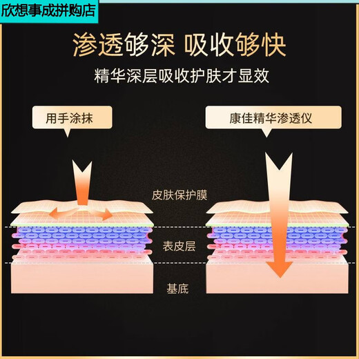 美容仪导入仪脸部按摩器洁面仪提拉紧致光子美肤仪美容院 旗舰款【脉冲提拉 净透肌底