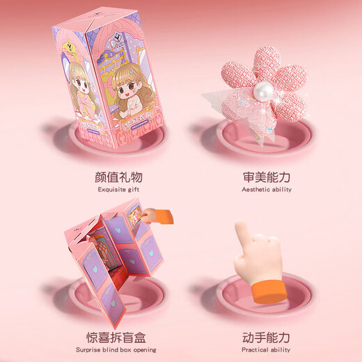 迪漫奇儿童玩具惊喜盲盒猜拆乐过家家女孩公主娃娃生日礼物