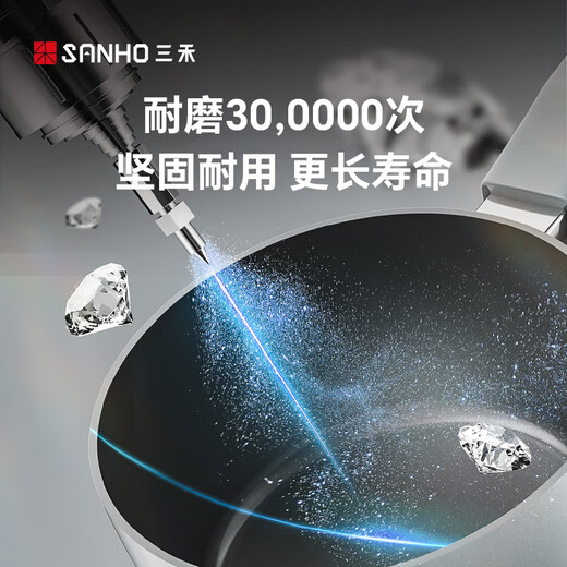 Sanhe ceramic milk pot non-stick pot household small pot noodle pot baby food supplement small milk pot induction cooker Dai Qinglan 18cm