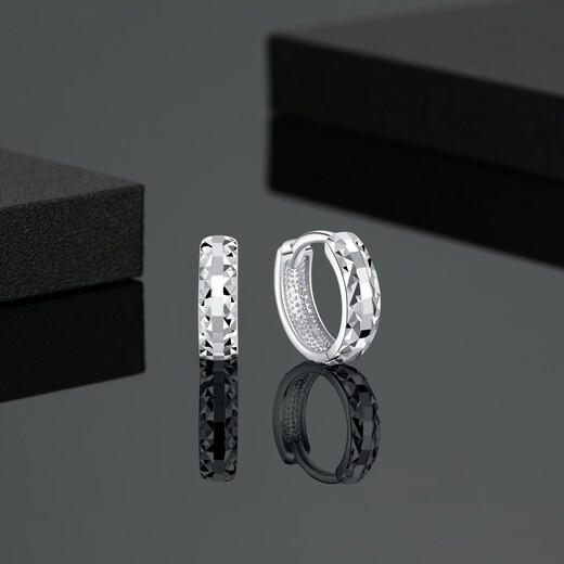 Chao Acer diamond platinum earrings for women, platinum earrings, light luxury, high-end, birthday gift for girlfriend, priced at 300 yuan, 2.75g, one pair