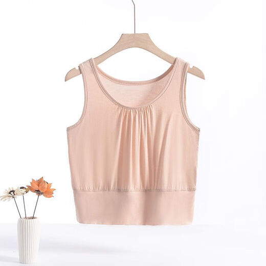 Banfishi mother's wear short bra-wrapped bra and tube top for middle-aged and elderly women modal vest-style underwear women's large size wide waist bottoming top black 2XL 105-115Jin Jin is equal to 0.5 kg