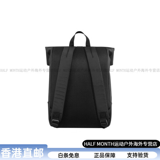 新秀丽（Samsonite）VERCELLI纯色简约大容量双肩包男女情侣款黑色 黑色
