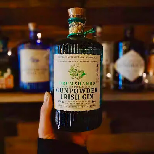 
JiTu Irish original bottle imported deer antler rabbit fire flame California orange gin DRUMSHANBO GUN POWDER GIN California orange version 700mL