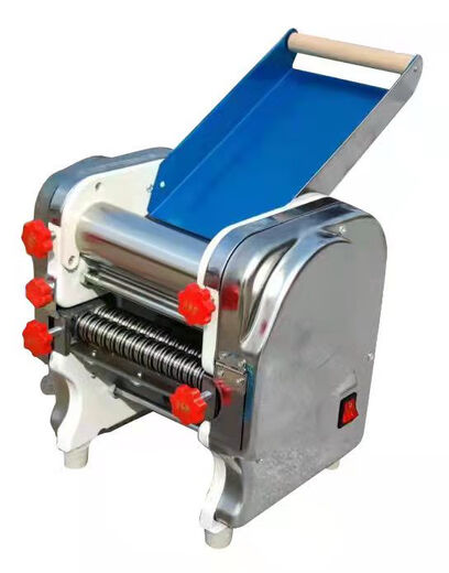 New electric fully automatic commercial household kneading and pressing integrated stainless steel noodle machine noodle machine noodle rolling machine large steel thick stick Baishui Temple exclusive stainless steel 160 type