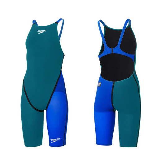 速比涛Speedo女子竞技泳衣WA认证款 露背齐膝泳衣SCW12101F 带fina标 K S