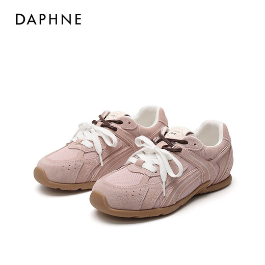 
Daphne [Same Model in Song Qian] Yunrude Training Shoes for Women 2025 Summer New Mesh Breathable Retro Casual Sports Shoes for Women Pink [Mesh Breathable Comfortable Soft Sole] 38