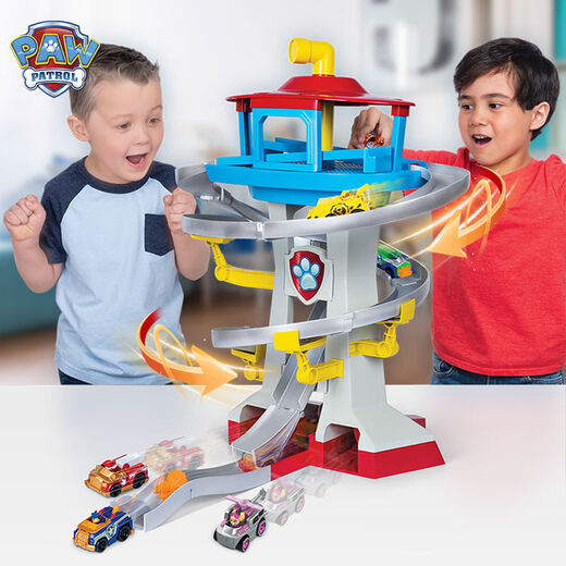Watchtower Sede de la sede de rescate Aloy Aloy Car Watchtower Base de juguete para niños Regalo de juguete para niños 16795 Set de pistas de vigilancia Altura de la torre 65
