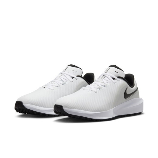 Nike men's and women's lightweight golf shoes (wide version) winter couple NIKE INFINITY G FN0565 100 white/black/white gold 41