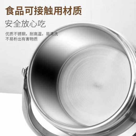 Hua Muxi Insulated Bucket Three-layer Insulated Lunch Box Large Capacity Stainless Steel Insulated Pot with Cover Lunch Box Can be Portable 1.6 Drum Type Three Layers 1 Person No Package