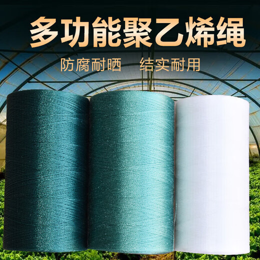 Fishing net line mending net weaving net packing rope greenhouse pull rope hanging seedling climbing vine gardening nylon rope sea water color dark green rope 24 strands 1.3mm 400 meters