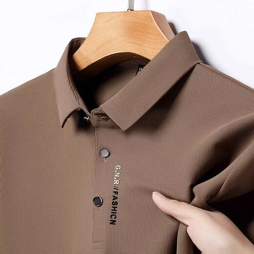 La Vico Hailan Home (HLA) Mismo estilo Dad Summer Camiseta de manga corta Hombres Men a la corbata de seda Tie Pocket Top Top de mediana edad y anciana DX-ZF9196 Navy [Pocket True Pocket] M 165 Tamaño recomendado 90-115 Jin [Jin equivale a 0.5 kg]