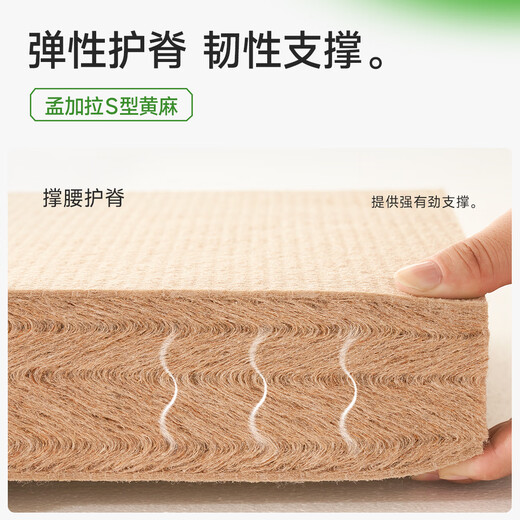 
Ma Master Bean Sprouts 3.0 Double Hard Pad Natural S Jute Spine Protection Cool Cloth Spring Thick Mattress Simmons Home Bean Sprouts 3.0Air [Red Hard Protection/20CM] 1350mm*2000mm